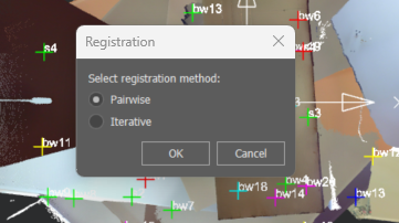 Wolken über Referenzpunkte registrieren